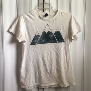 Small mountains hiking graphic shirt